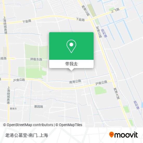 老港公墓堂-南门地图