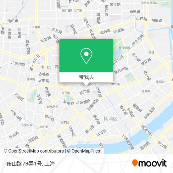 鞍山路78弄1号地图