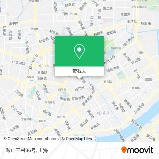 鞍山三村36号地图