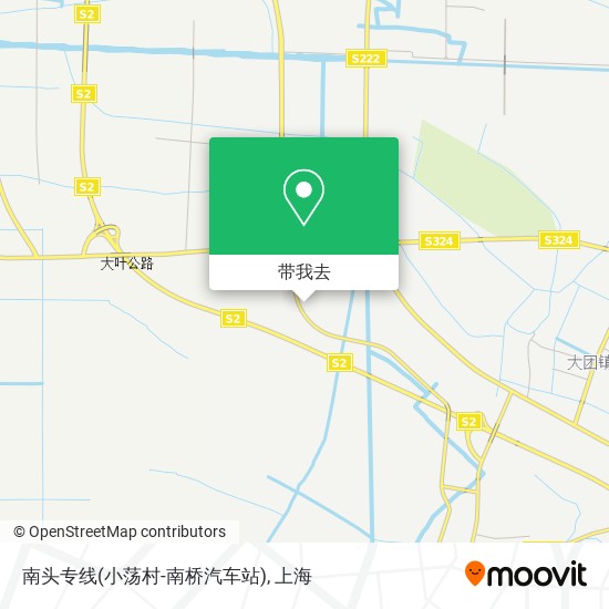 南头专线(小荡村-南桥汽车站)地图