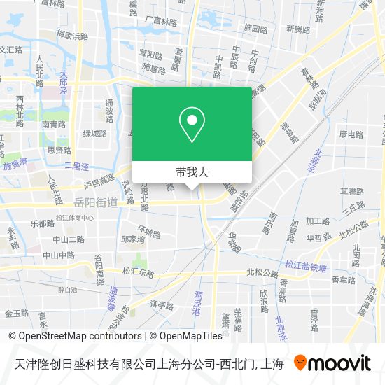 天津隆创日盛科技有限公司上海分公司-西北门地图