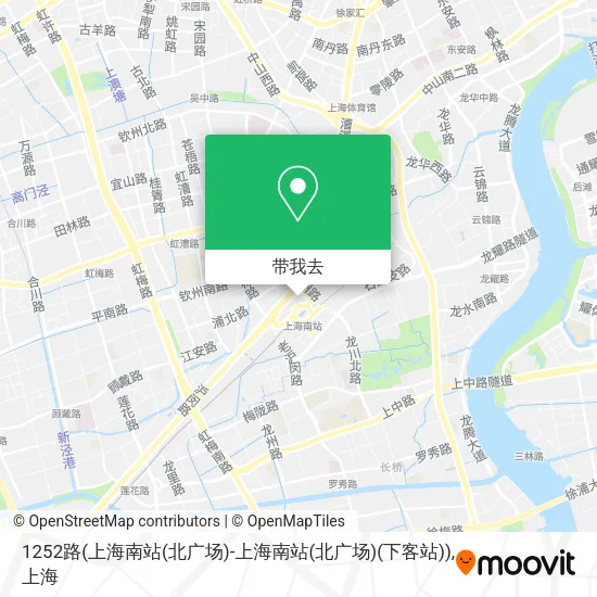 1252路(上海南站(北广场)-上海南站(北广场)(下客站))地图