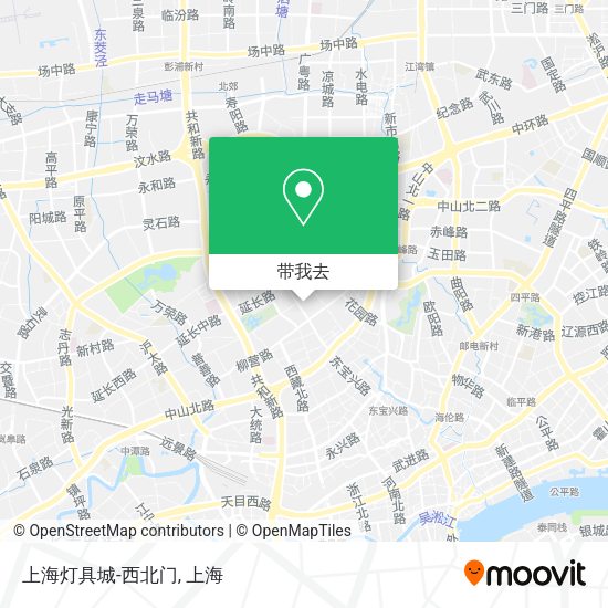 上海灯具城-西北门地图