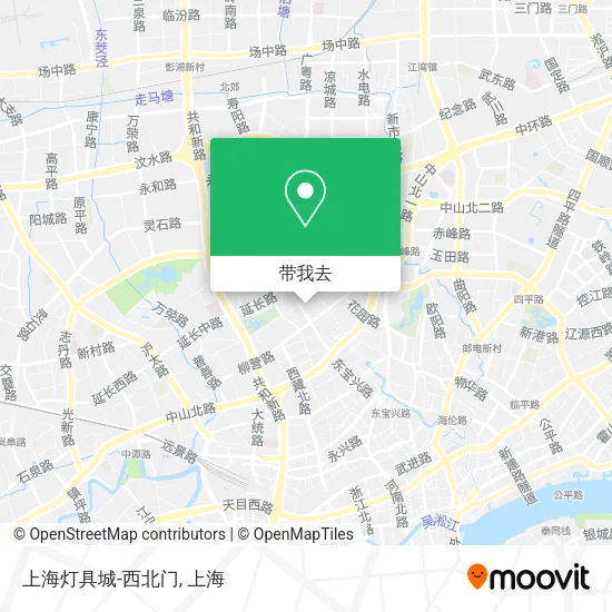 上海灯具城-西北门地图