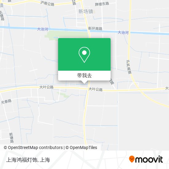 上海鸿福灯饰地图