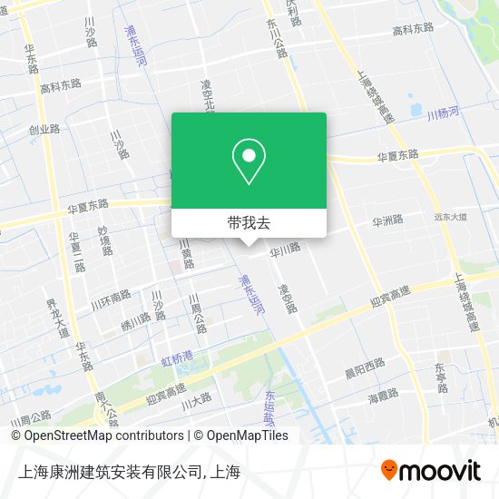 上海康洲建筑安装有限公司地图
