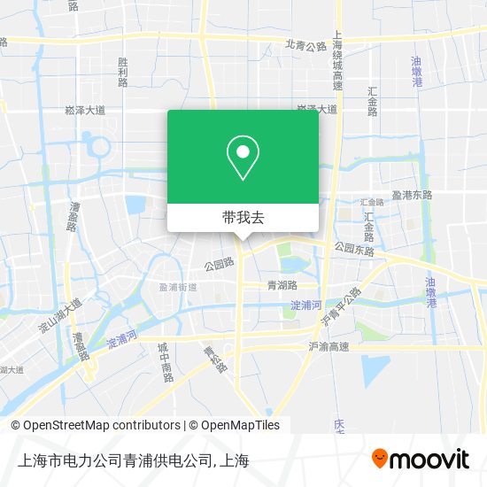 上海市电力公司青浦供电公司地图