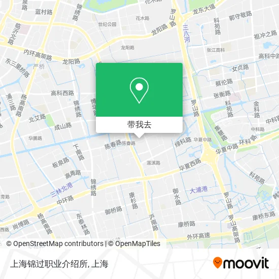 上海锦过职业介绍所地图