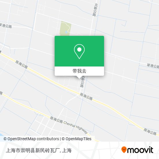 上海市崇明县新民砖瓦厂地图