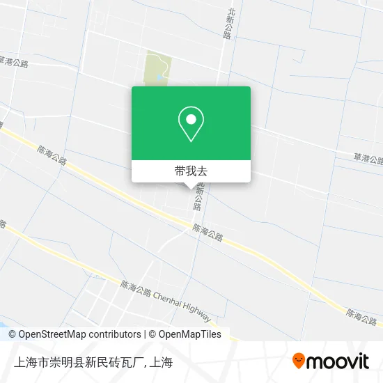 上海市崇明县新民砖瓦厂地图