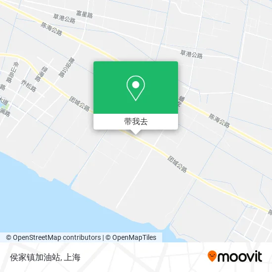 侯家镇加油站地图
