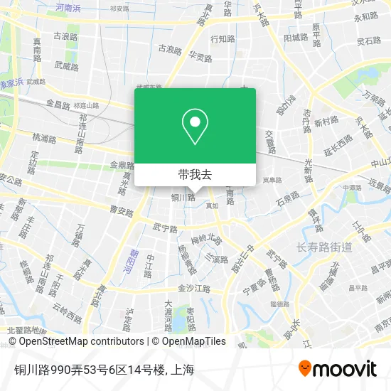 铜川路990弄53号6区14号楼地图