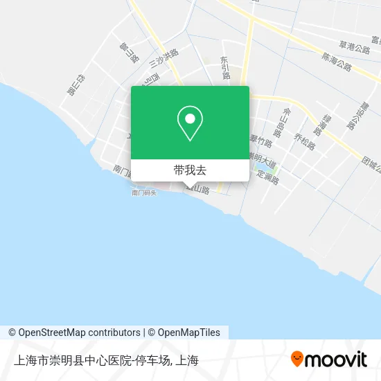 上海市崇明县中心医院-停车场地图