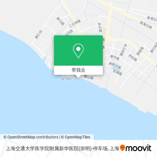 上海交通大学医学院附属新华医院(崇明)-停车场地图