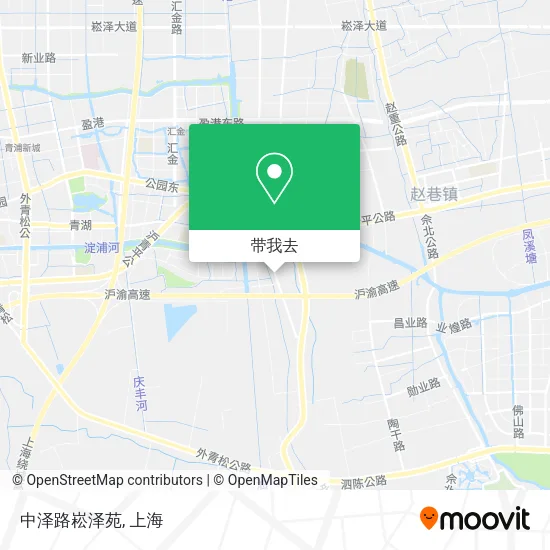 中泽路崧泽苑地图