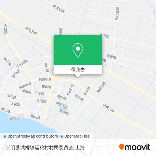 崇明县城桥镇运粮村村民委员会地图