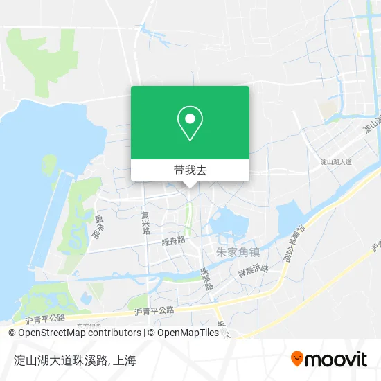 淀山湖大道珠溪路地图