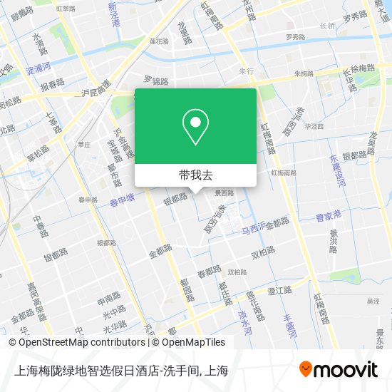 上海梅陇绿地智选假日酒店-洗手间地图