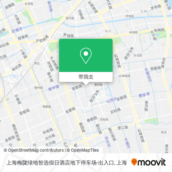 上海梅陇绿地智选假日酒店地下停车场-出入口地图