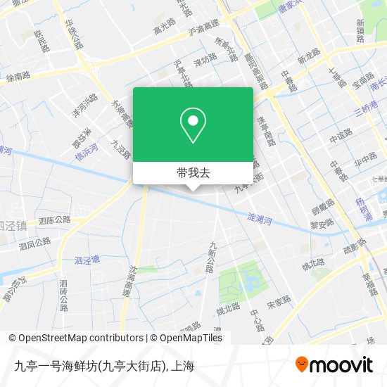 九亭一号海鲜坊(九亭大街店)地图