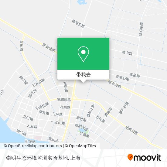 崇明生态环境监测实验基地地图