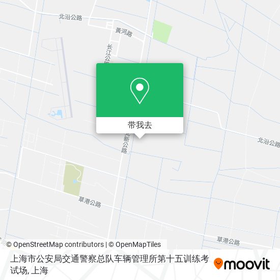 上海市公安局交通警察总队车辆管理所第十五训练考试场地图