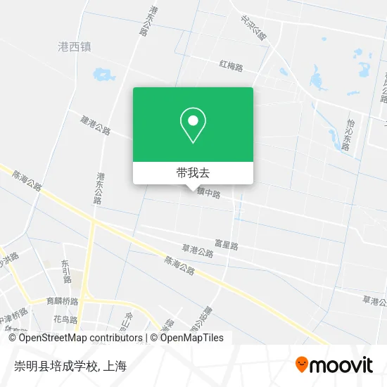 崇明县培成学校地图