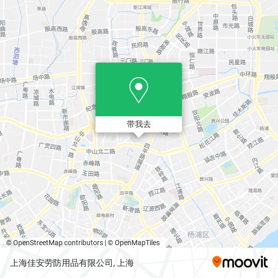 上海佳安劳防用品有限公司地图