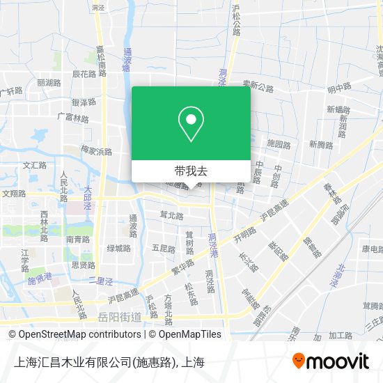 上海汇昌木业有限公司(施惠路)地图