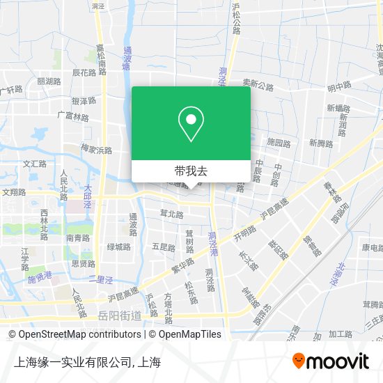 上海缘一实业有限公司地图