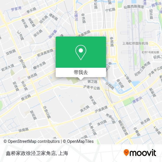 鑫桥家政徐泾卫家角店地图
