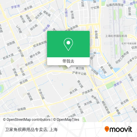 卫家角殡葬用品专卖店地图