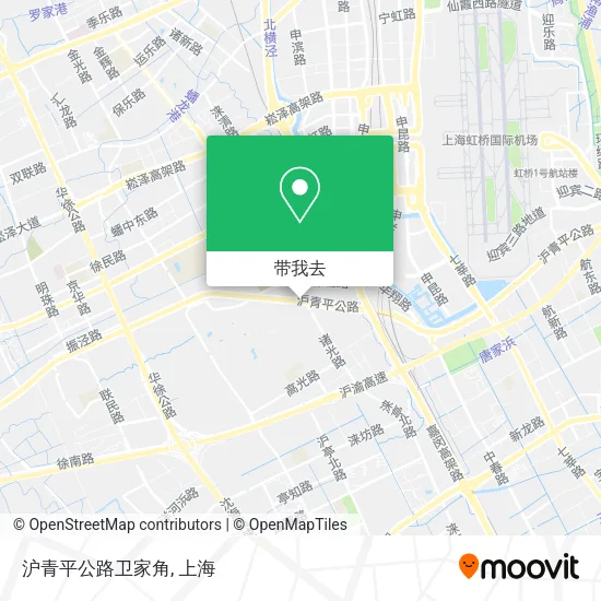 沪青平公路卫家角地图