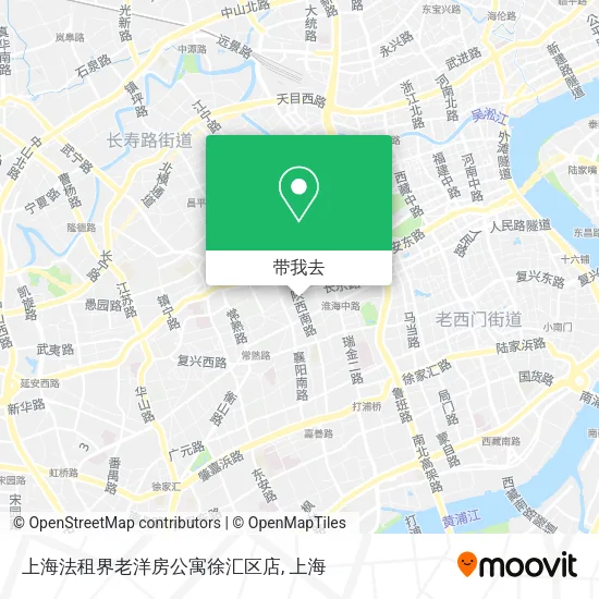 上海法租界老洋房公寓徐汇区店地图