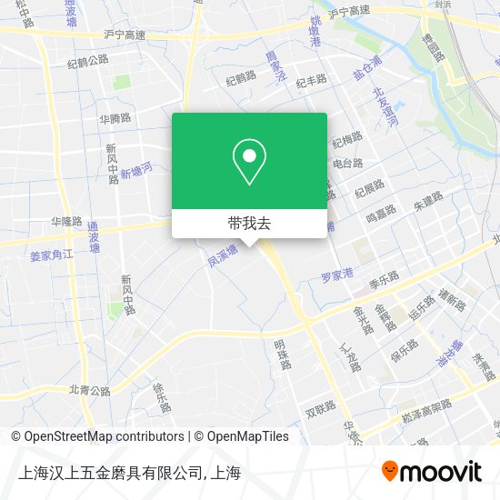 上海汉上五金磨具有限公司地图