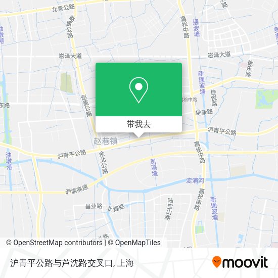 沪青平公路与芦沈路交叉口地图