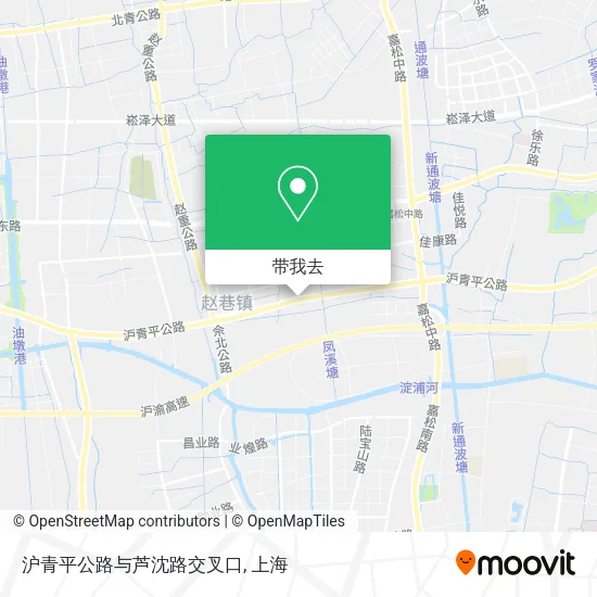 沪青平公路与芦沈路交叉口地图