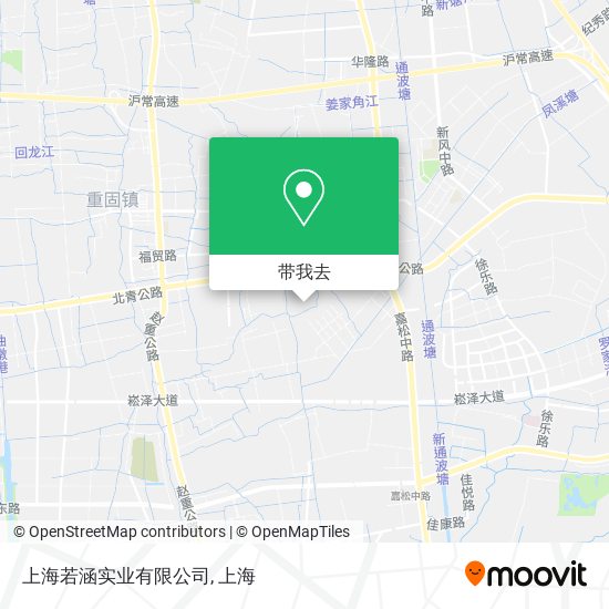 上海若涵实业有限公司地图