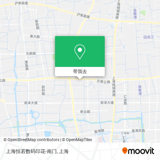 上海恒若数码印花-南门地图