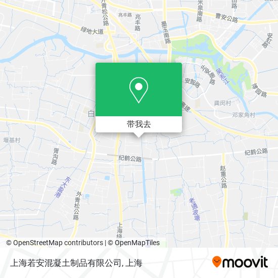 上海若安混凝土制品有限公司地图