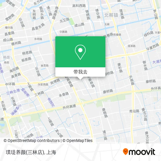 璞瑅养颜(三林店)地图