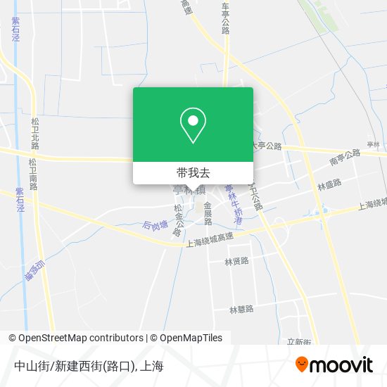 中山街/新建西街(路口)地图