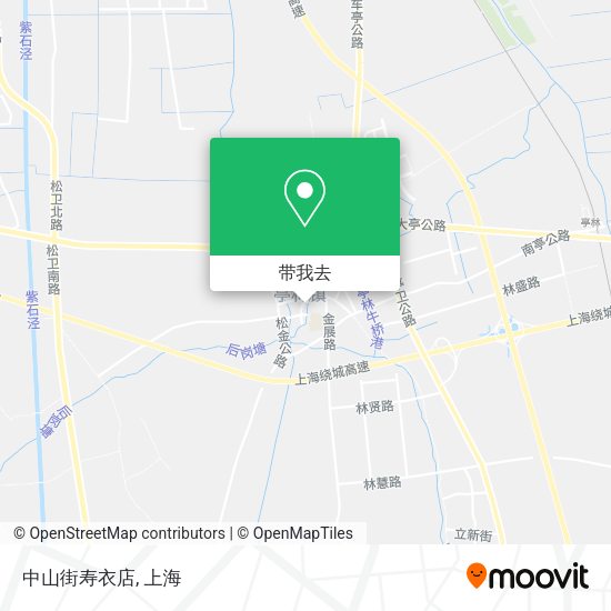 中山街寿衣店地图