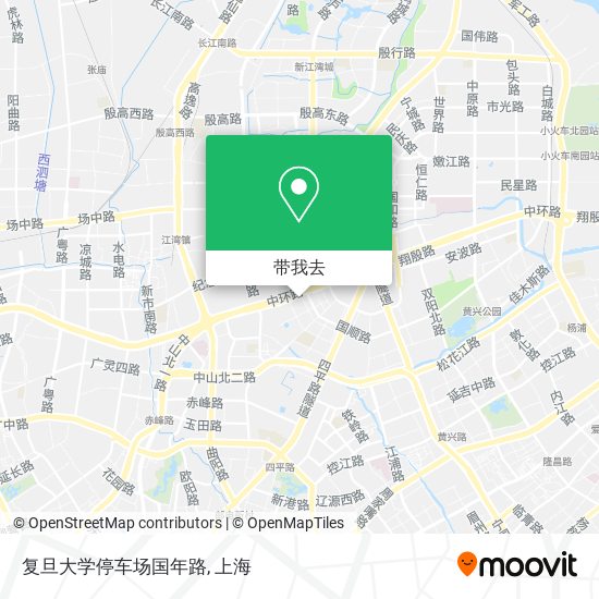 复旦大学停车场国年路地图