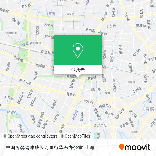 中国母婴健康成长万里行华东办公室地图