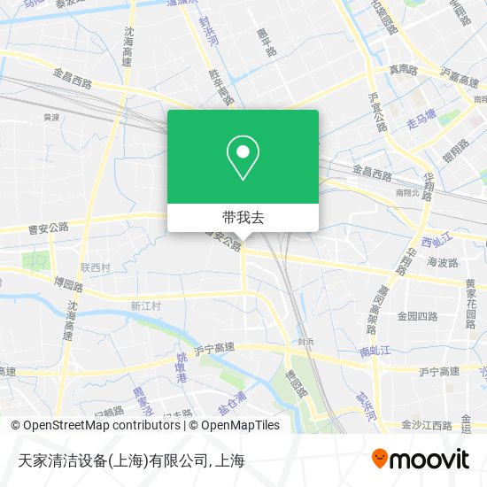天家清洁设备(上海)有限公司地图