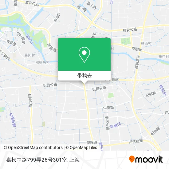嘉松中路799弄26号301室地图