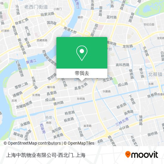 上海中凯物业有限公司-西北门地图