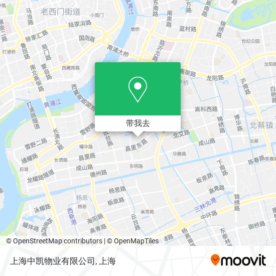 上海中凯物业有限公司地图