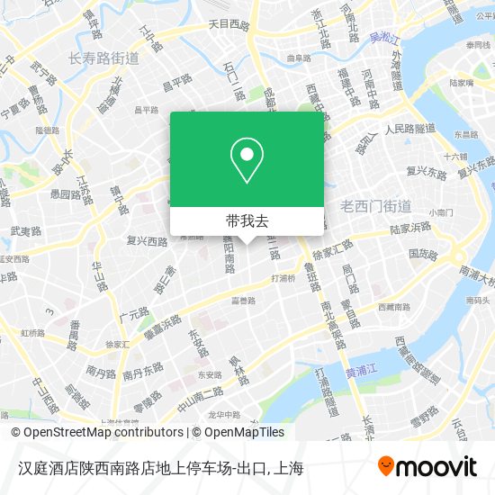 汉庭酒店陕西南路店地上停车场-出口地图